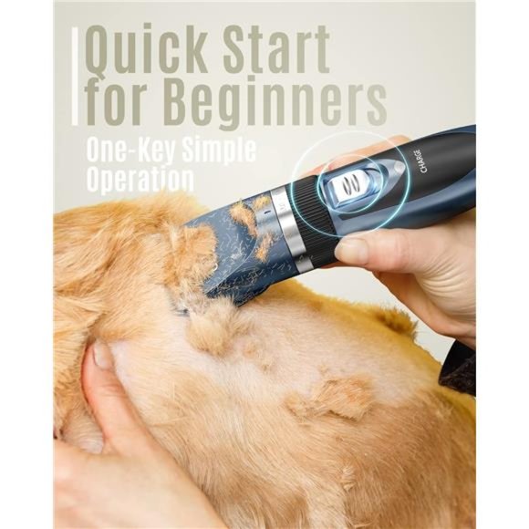 Dog Shaver Clippers Low Noise Rechargeable Cordless Electric Quiet Hair Clippers - Picture 4 of 6